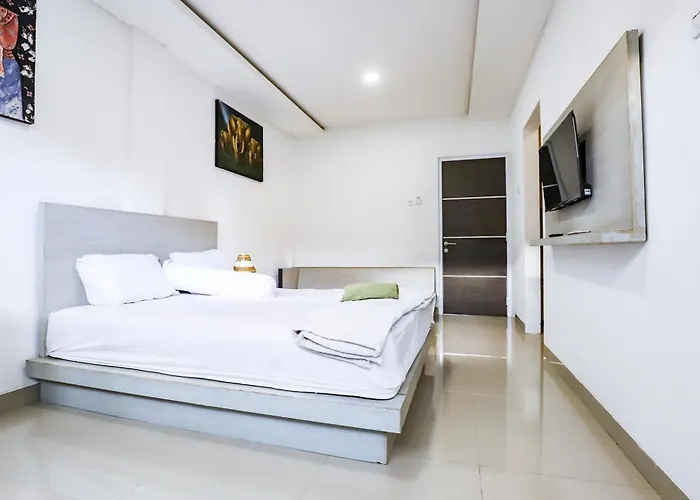 White Blue House 7 -pvt Room, Shared Pool&kitchen Gasthof Ubud